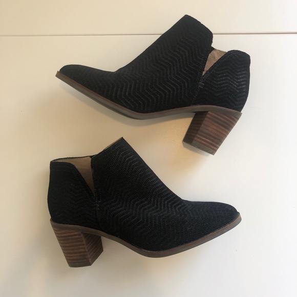 Lucky Brand Ankle Boots Size 6.5M Black - Picture 2 of 5